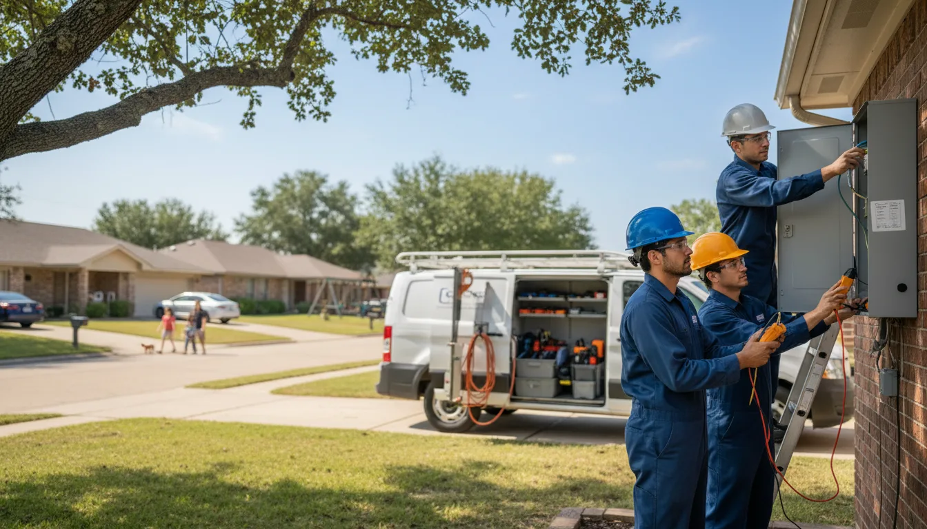 Certified electrician providing emergency electrical services in Bayport, NY